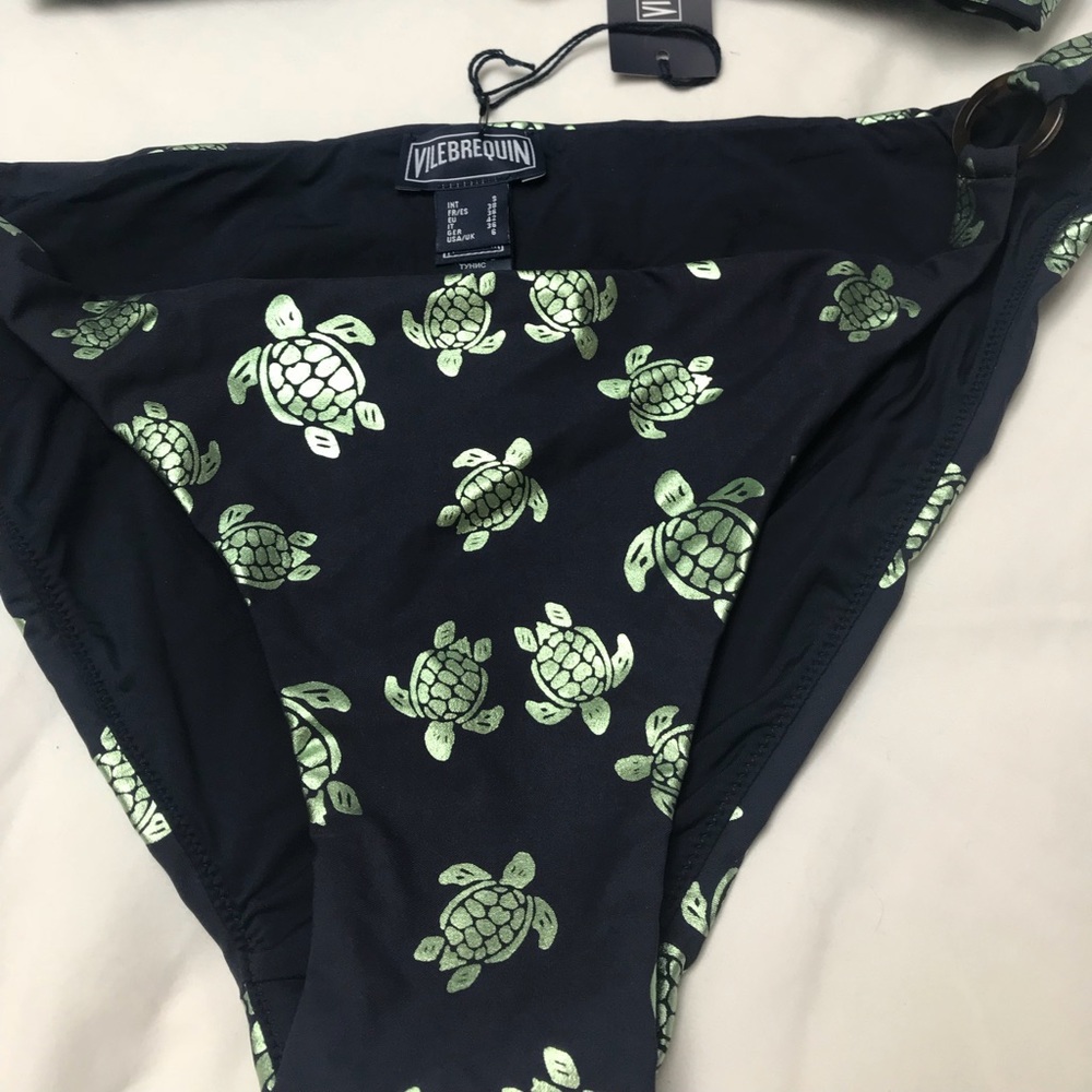 Vilebrequin blue bikini set (turtle print)